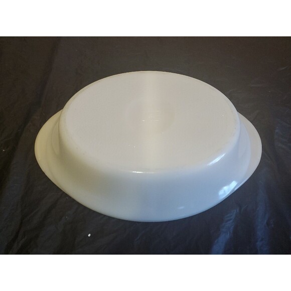 Glassbake Divided Milk Glass 1.5QT Casserole Baking Dish J-239 Vintage - Picture 7 of 14